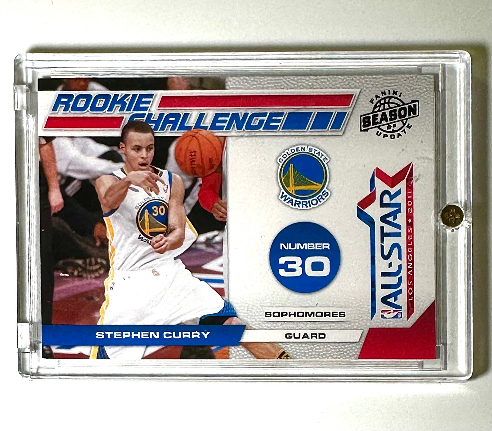 STEPHEN CURRY Panini Update Rookie Challenge Basketball Card: Encased and in Beautiful Condition