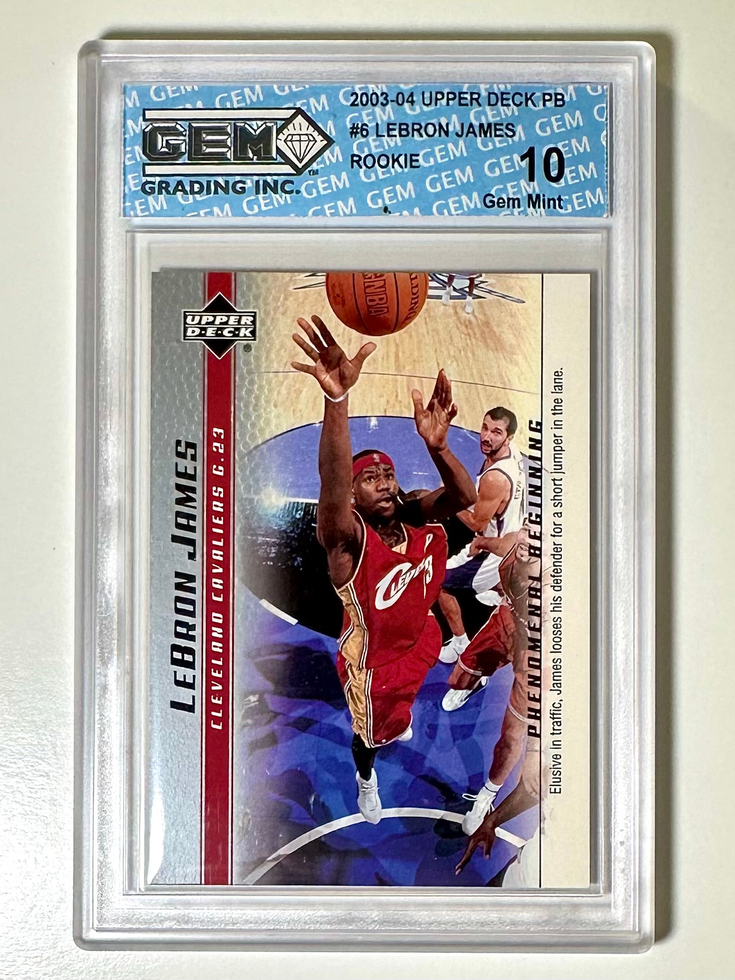 Gem Mint 10 LEBRON JAMES 2003 Upper Deck Rookie Basketball Card (1 of 2)