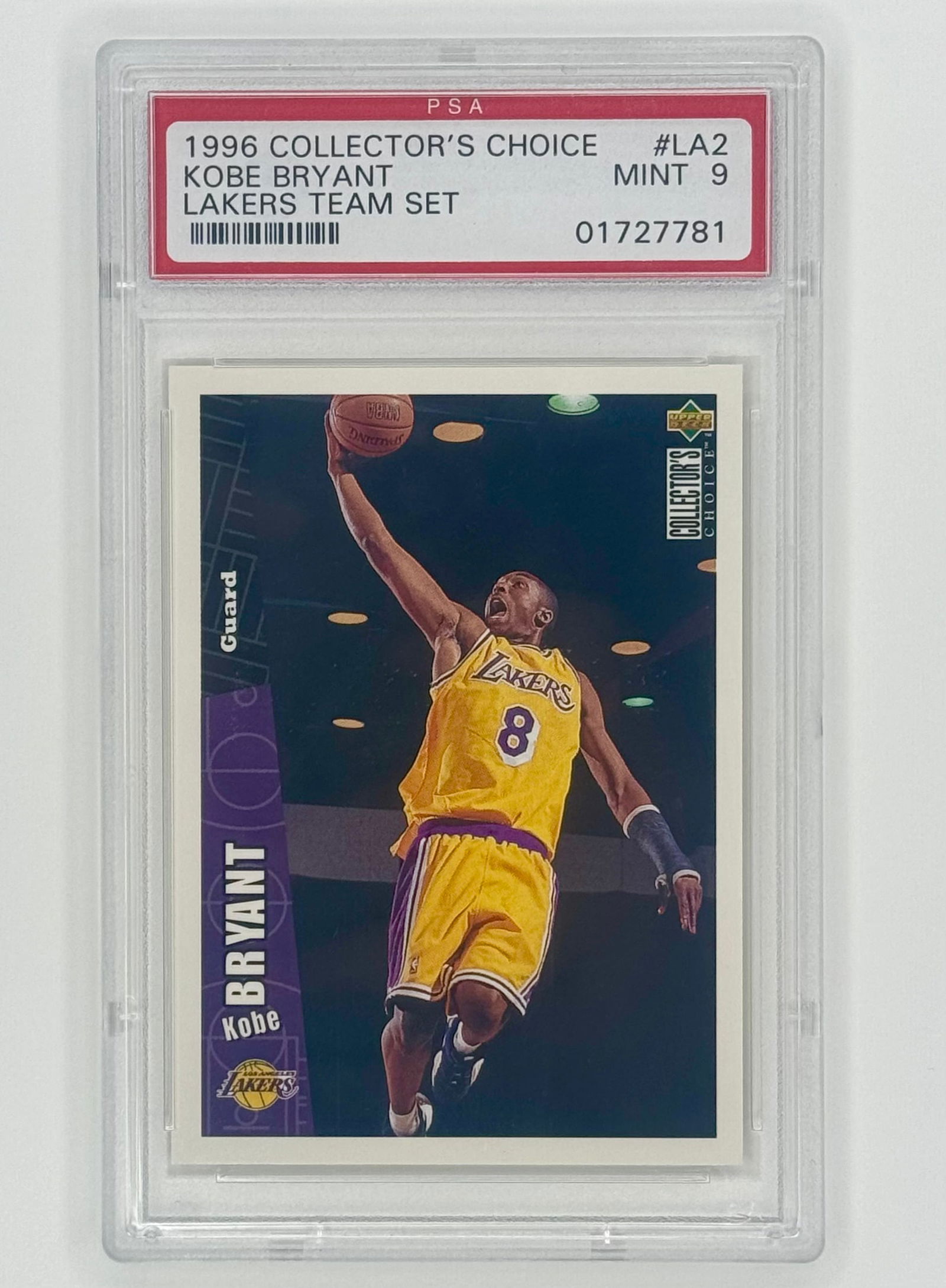 PSA Graded Mint 1996 Upper Deck Rookie Basketball Card (1 of 2)