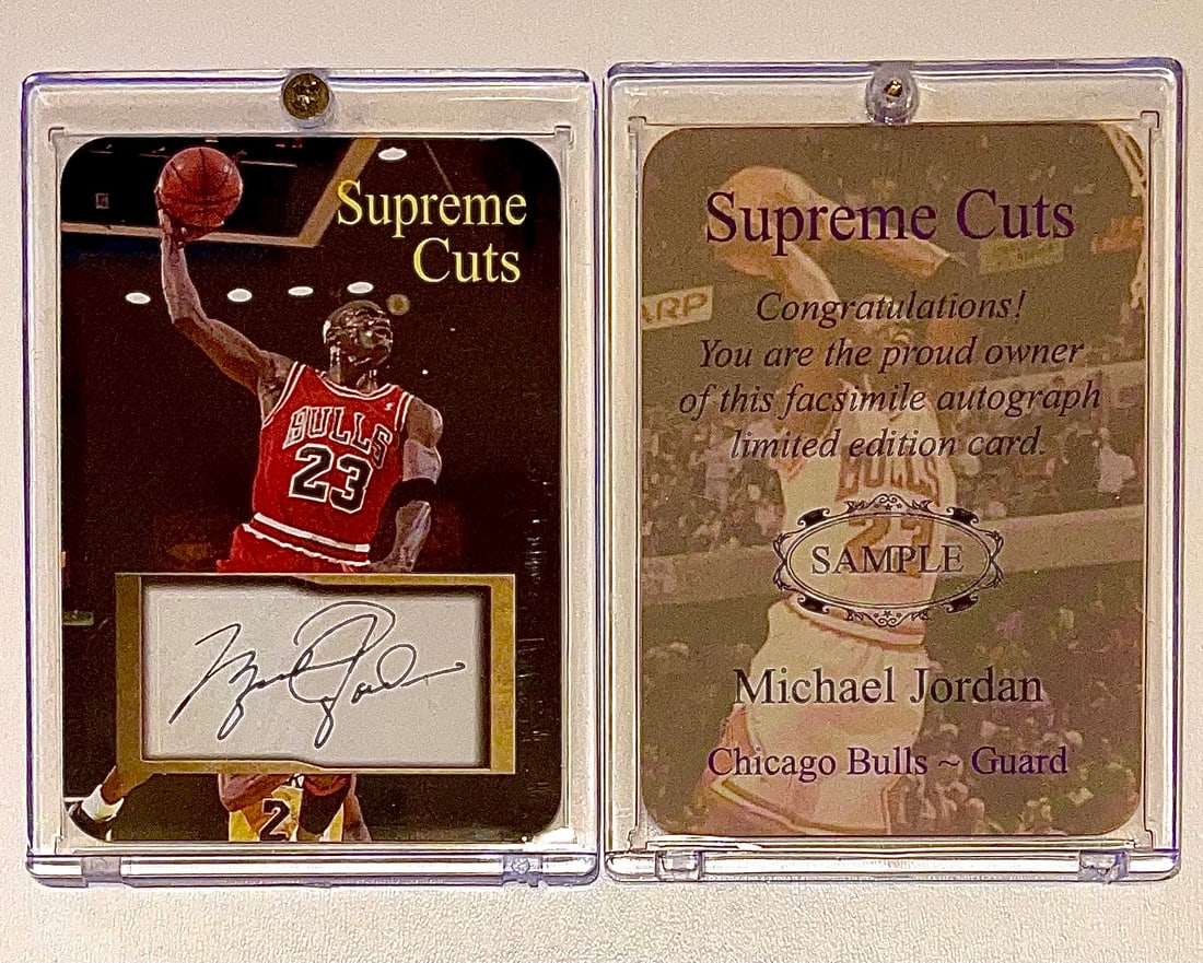 MICHAEL JORDAN Supreme Cuts Pre-Production SAMPLE Card (1 of 1)