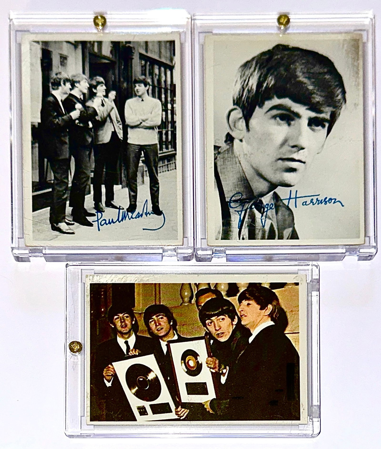 Lot of 3 Rare 1964 Topps Diary The BEATLES Trading Cards (1 of 2)