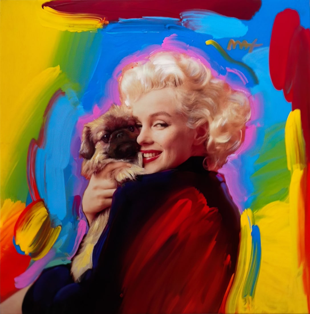Marilyn Monroe Art on Canvas Print by Peter Max (1 of 1)