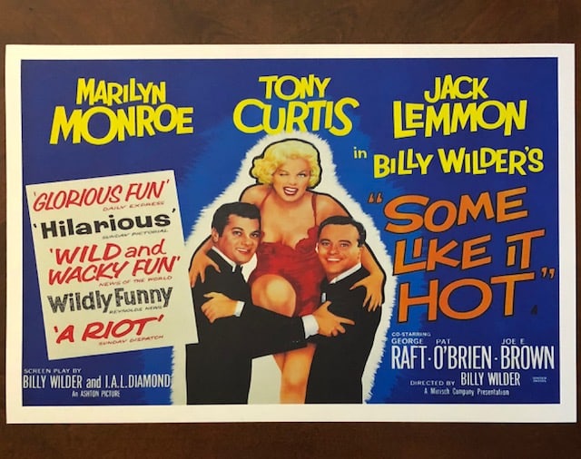 MARILYN MONROE Some Like it Hot Movie Poster (1 of 1)