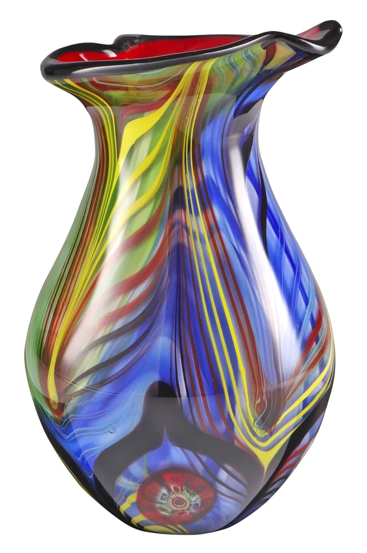 Stunning Imported MURANO Studio Art Glass Vase (1 of 4)