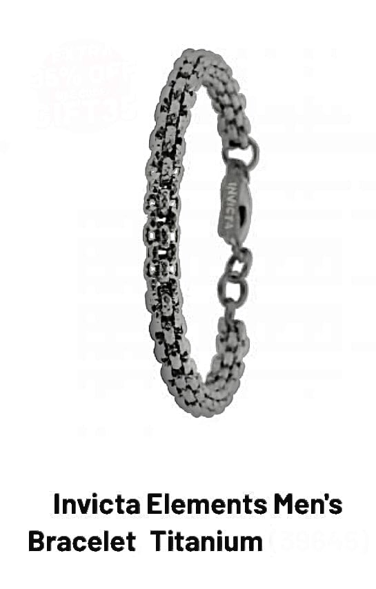 Brand New with Tags INVICTA Elements Titanium Mens Bracelet (1 of 2)