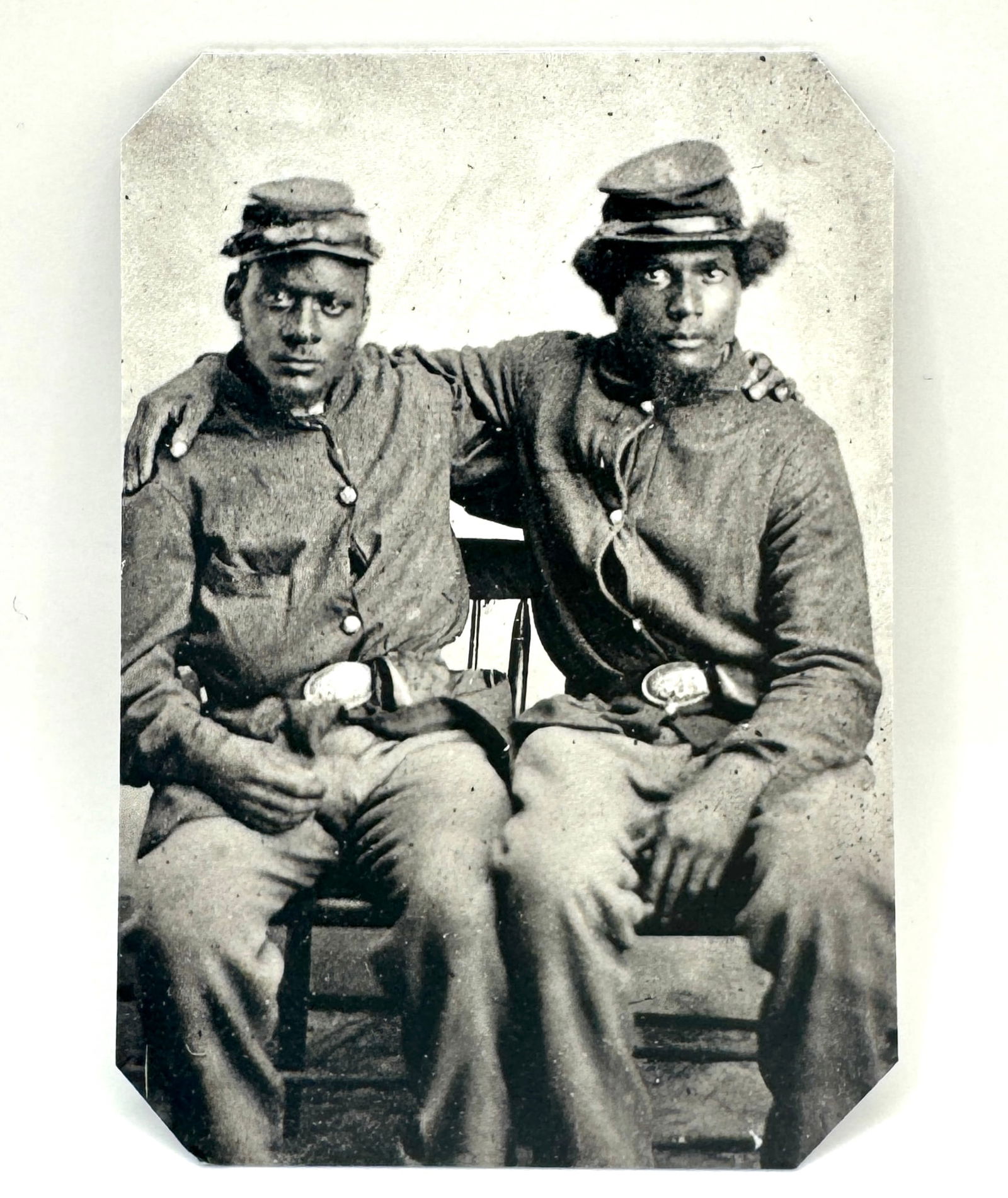 African American Civil War Soldiers Tin Type Photograph (1 of 1)