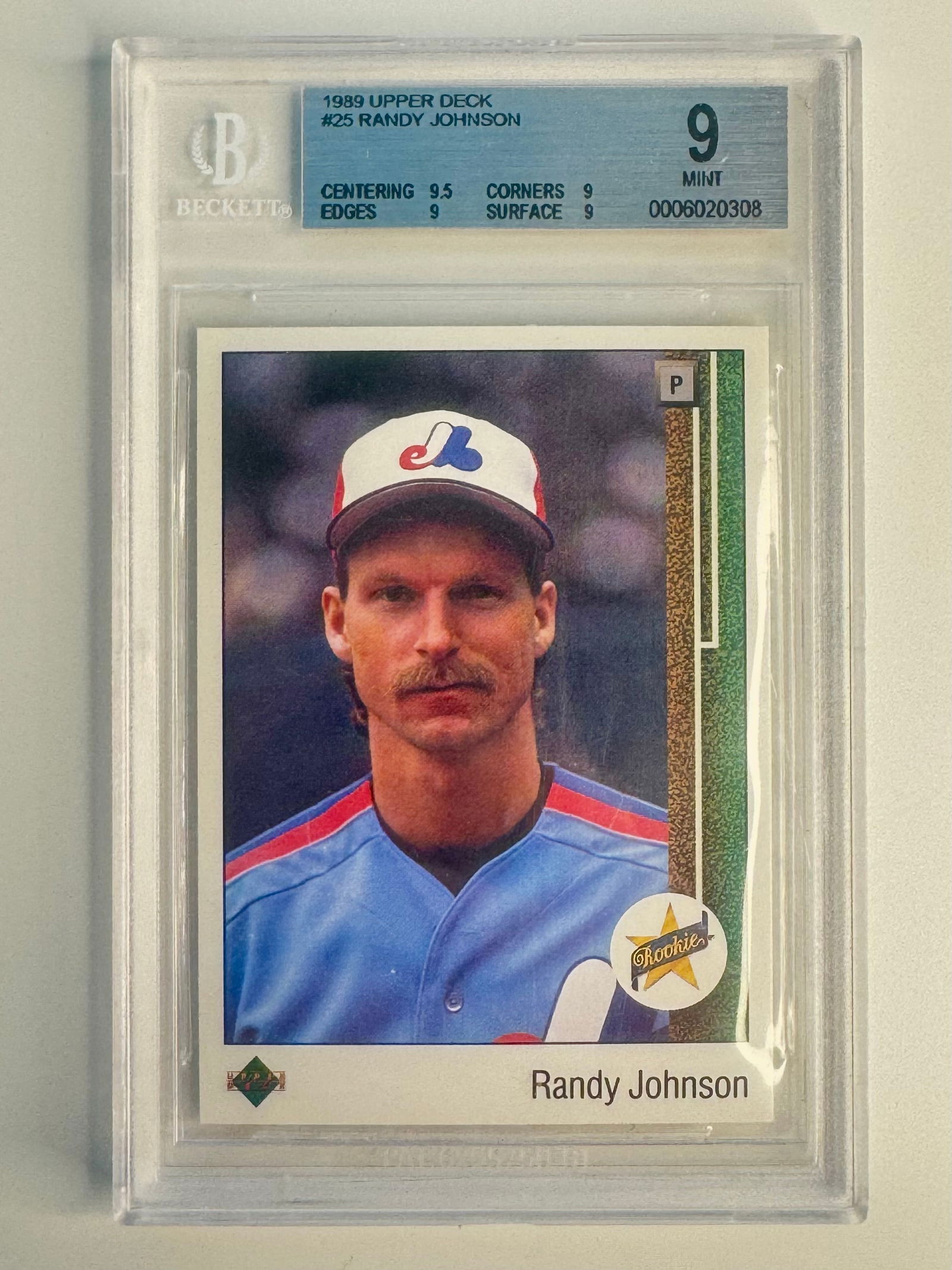 Beckett Graded Mint RANDY JOHNSON Upper Deck Rookie Baseball Card (1 of 2)