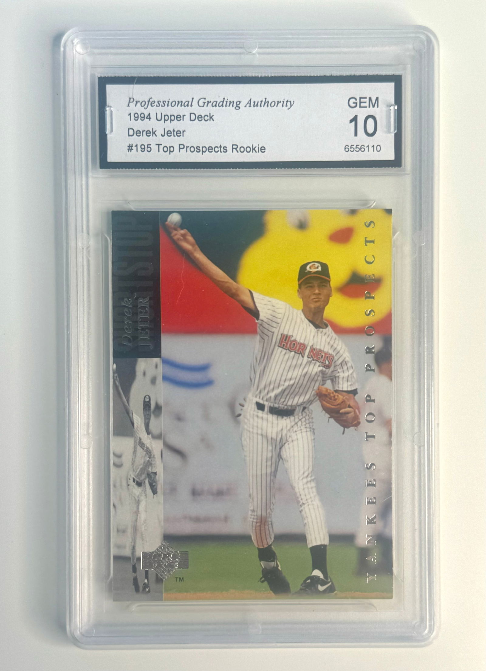 Gem Mint 10 DEREK JETER Upper Deck Top Prospects Rookie Baseball Card (1 of 2)