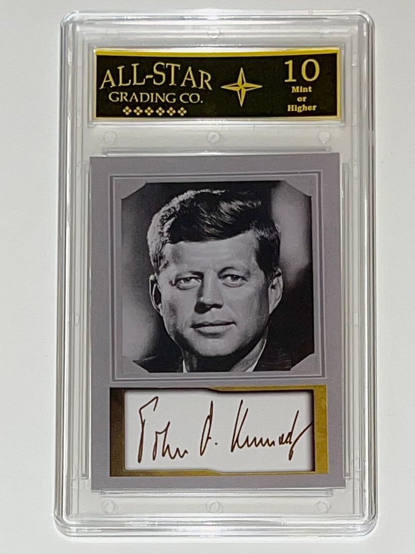 JOHN F. KENNEDY Autograph Edition Studio Portrait Card (1 of 2)
