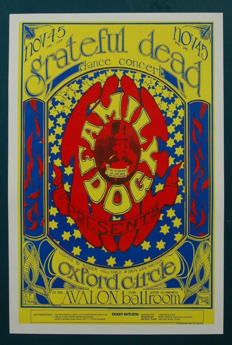 The GRATEFUL DEAD 12 x 18 Concert Poster (1 of 1)