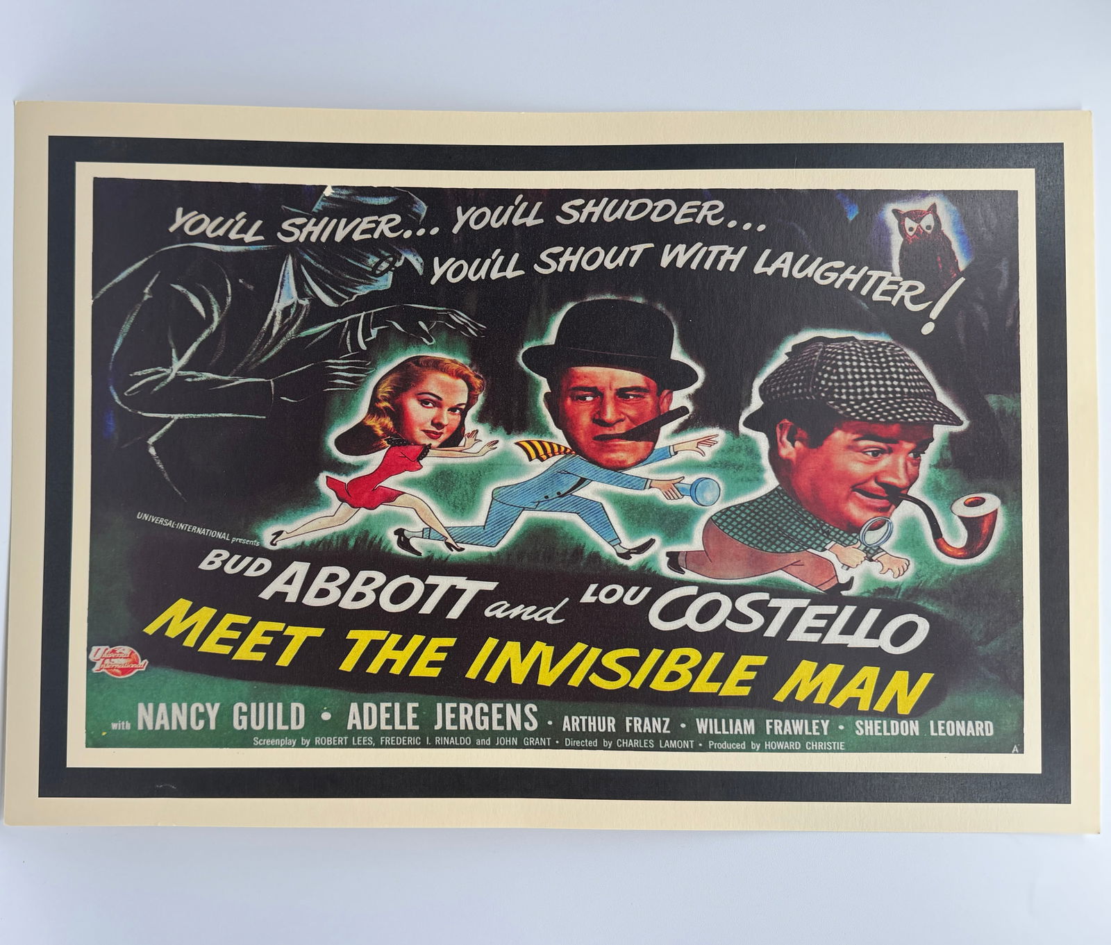 Abbott and Costello Meet The Invisible Man Movie Poster (1 of 1)