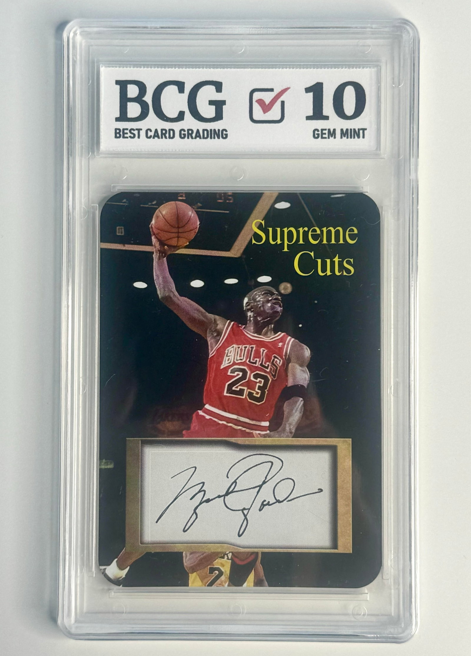 Gem Mint 10 MICHAEL JORDAN Supreme Cuts Basketball Card: Multiple Photos Posted