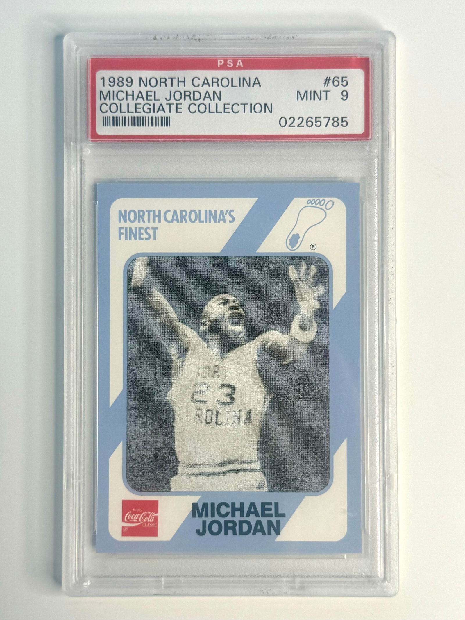 PSA Mint MICHAEL JORDAN Collegiate Collection Basketball Card (1 of 2)