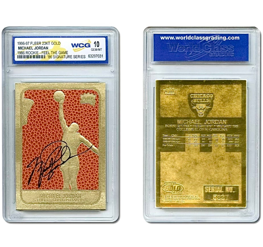 MICHAEL JORDAN Textured Fleer Rookie Signature Card (1 of 3)