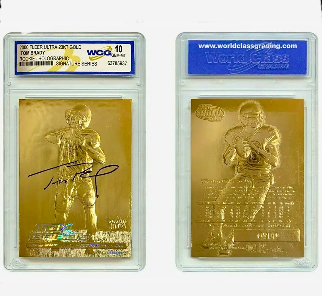 2000 Fleer TOM BRADY Holographic Signature Rookie Card (1 of 2)