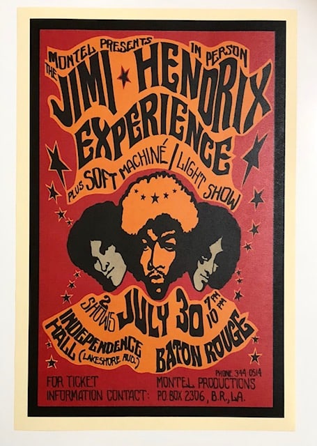The JIMI HENDRIX Experience Concert Poster (1 of 1)
