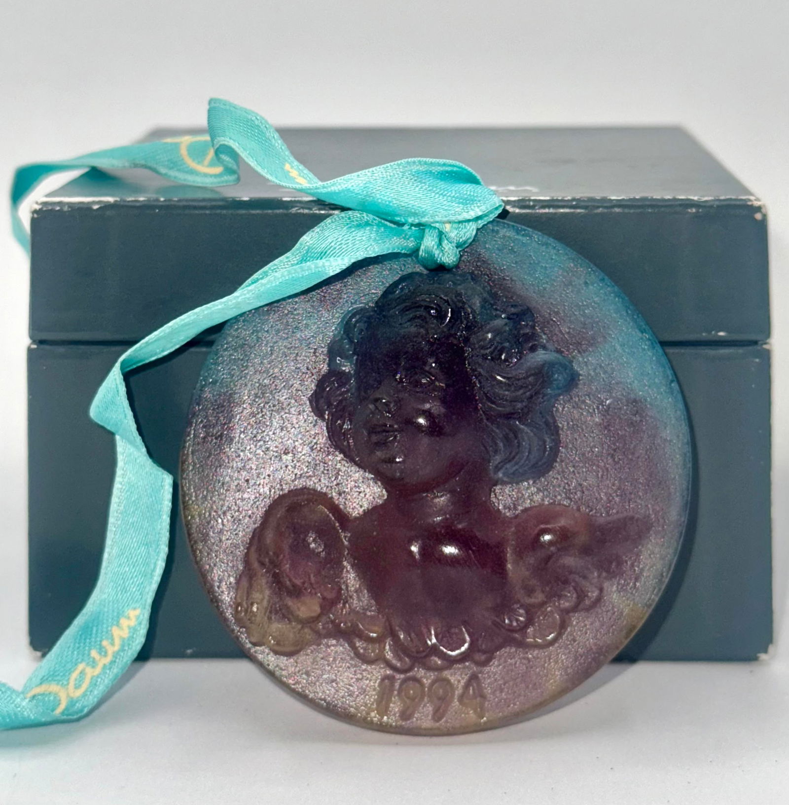 DAUM France Pate De Verre Crystal Christmas Ornament (1 of 1)