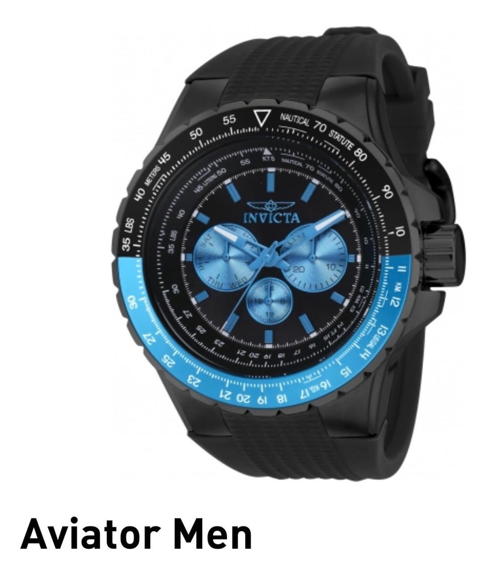 Genuine Brand-New INVICTA Aviator Mens Watch in Original Box: Brand New in Original Box – Multiple Photos Posted