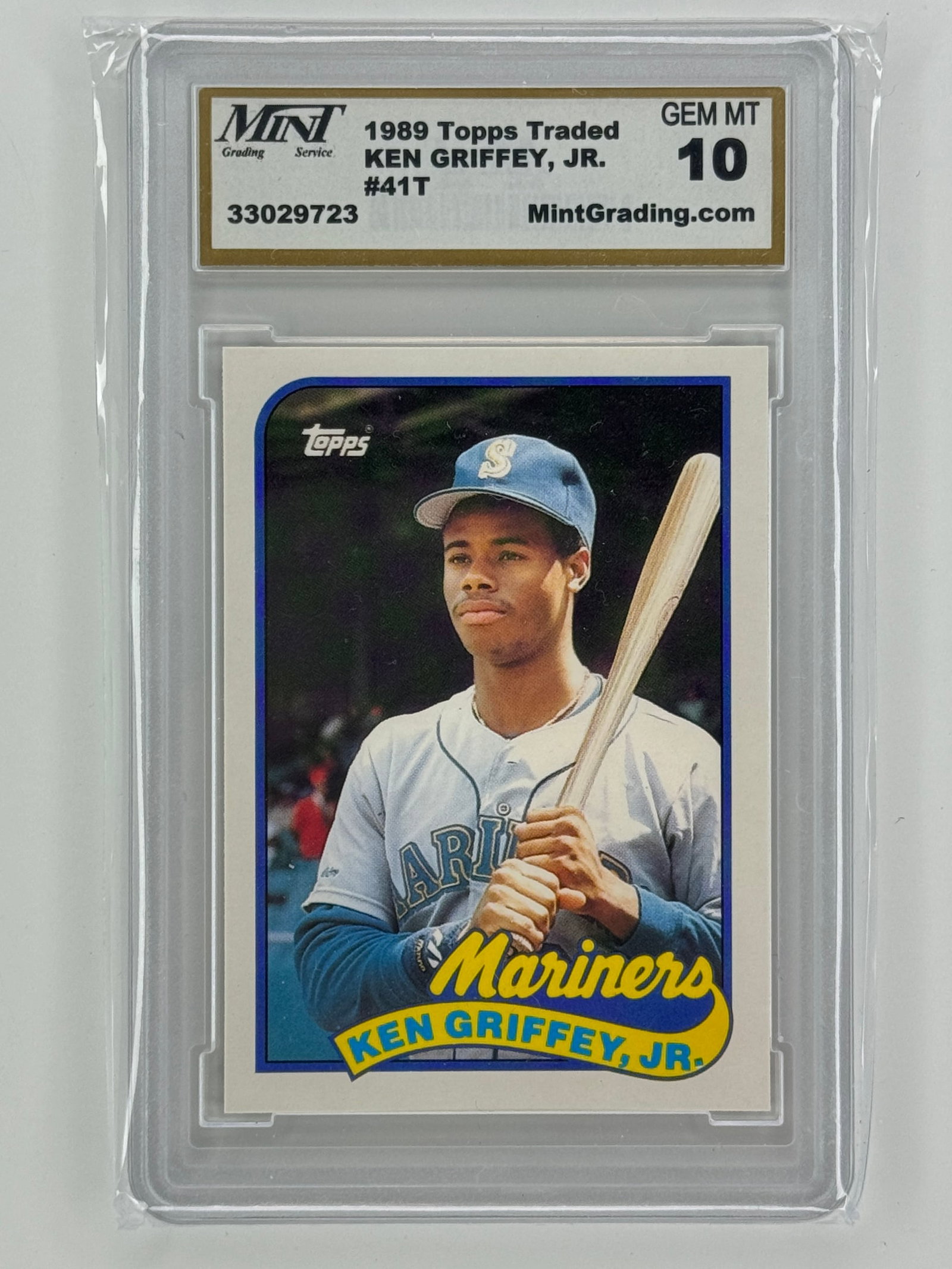 Gem Mint 10 KEN GRIFFEY Jr. 1989 Topps Traded Rookie Baseball Card: Multiple Photos Posted