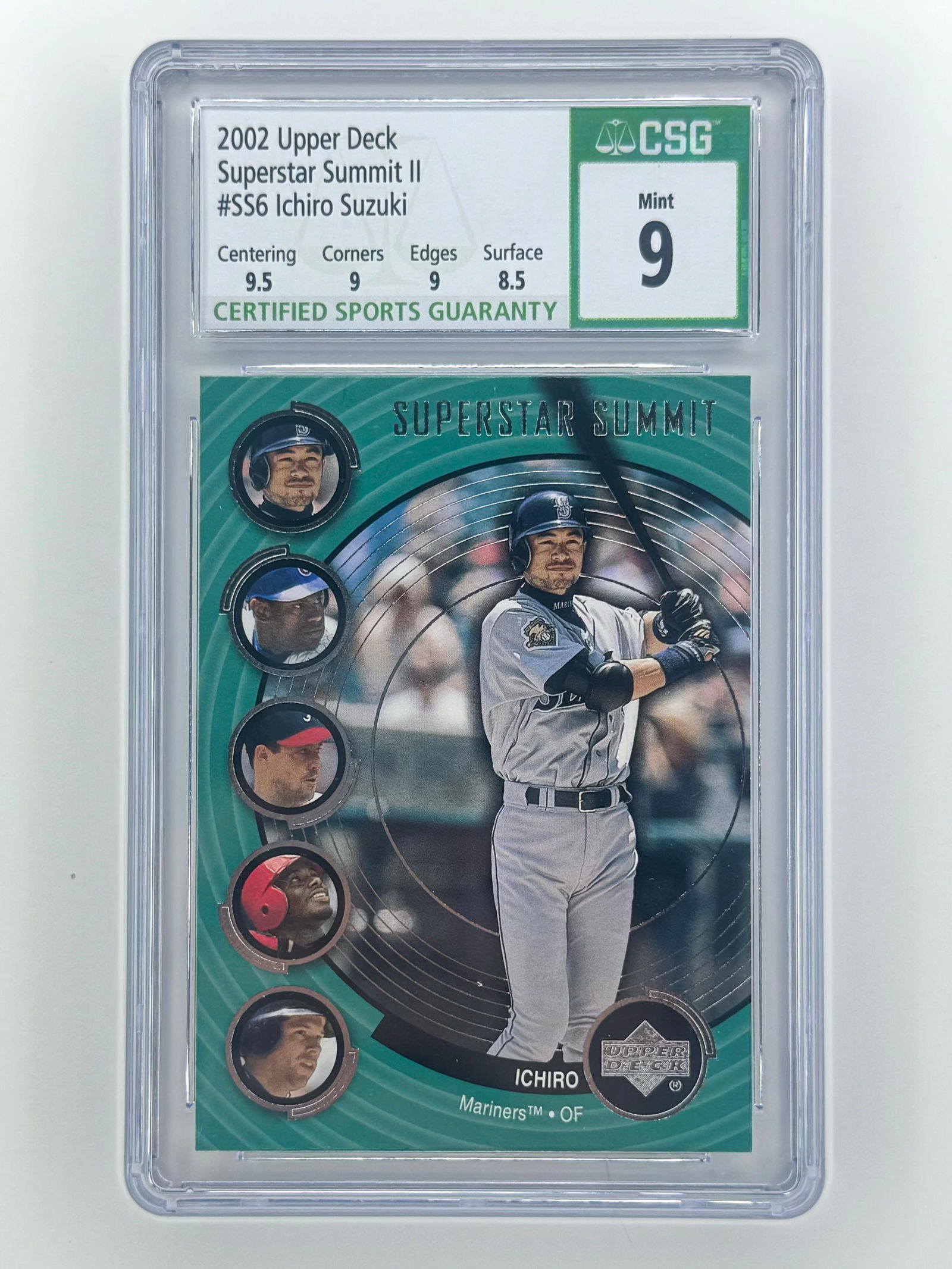 Graded Mint ICHIRO SUZUKI Rookie Season Baseball Card (1 of 2)