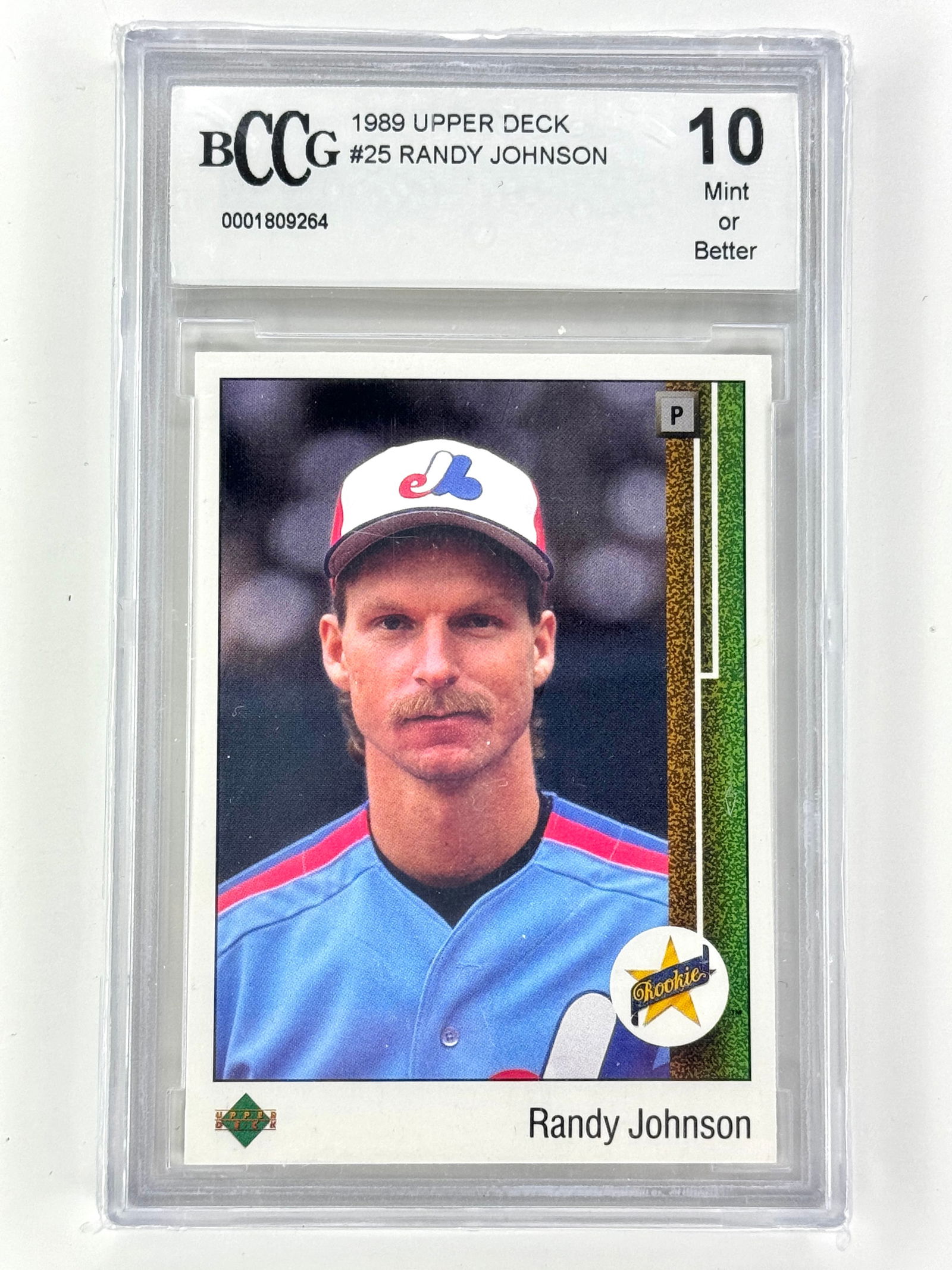 Gem Mint 10 RANDY JOHNSON 1989 Upper Deck #1 Rookie Baseball Card (1 of 2)