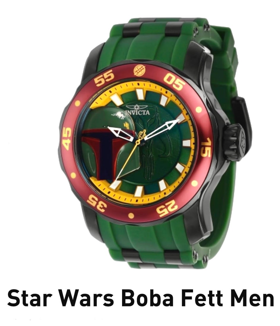 $995 LTD Edition INVICTA Star Wars BOBA FETT Watch: This is a Limited Edition INVICTA Star Wars BOBA FETT Watch that We were told was Originally Priced at $995 and Was Bought as a Collectible and Not to Wear - It is New in the Original Limited Edition