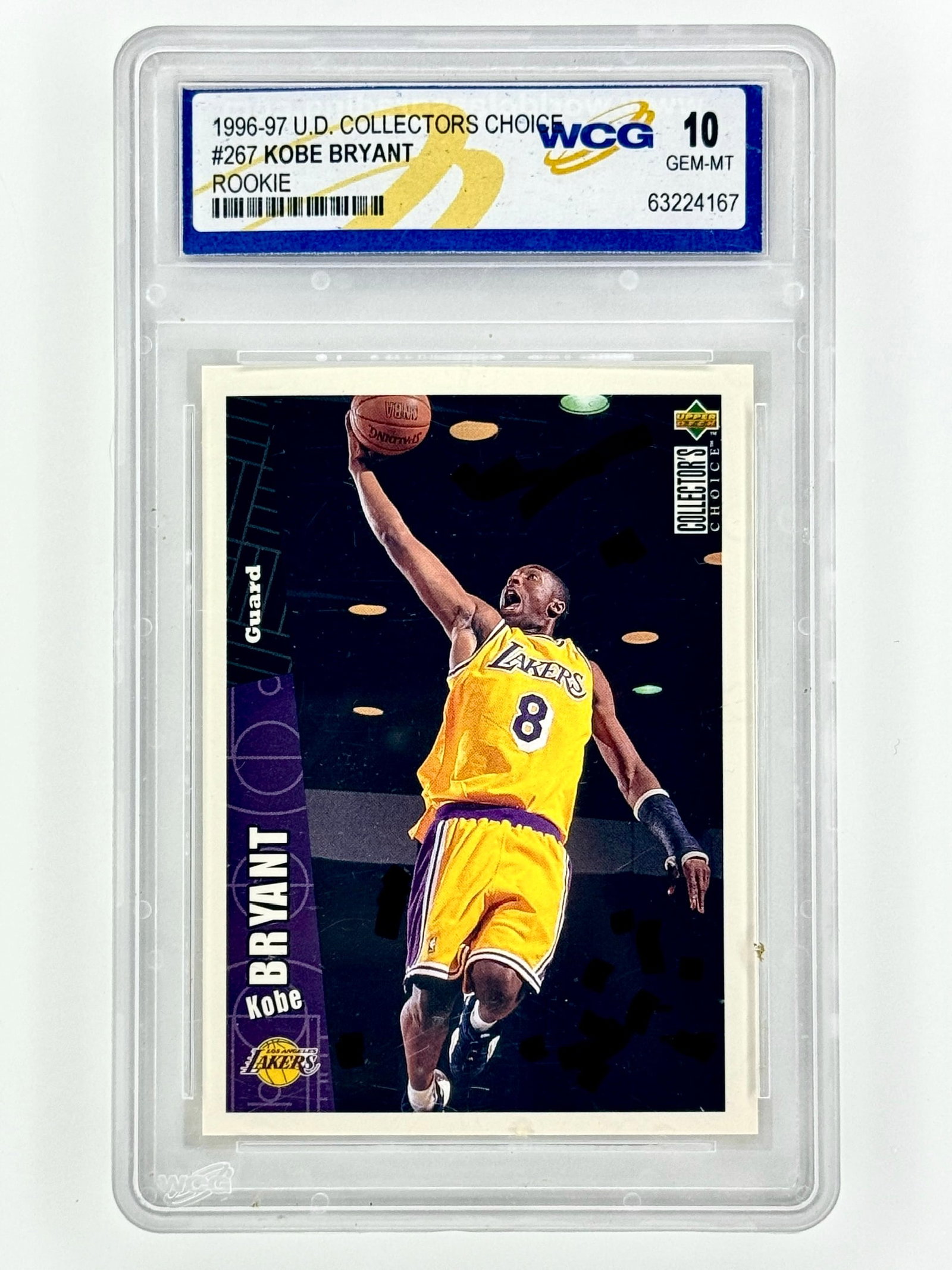 1996 Upper Deck Gem 10 KOBE BRYANT  Rookie Basketball Card (1 of 2)