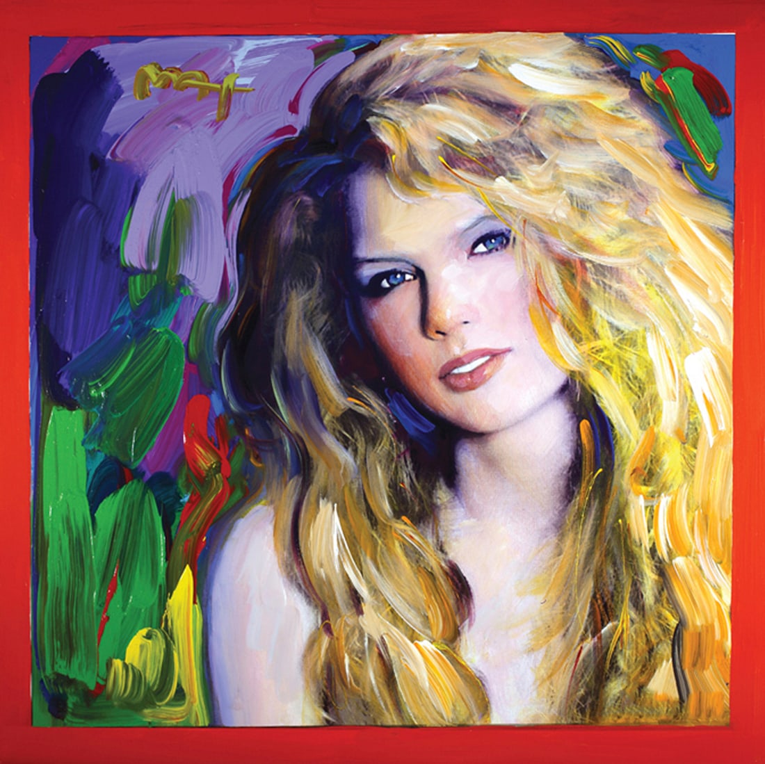 PETER MAX Taylor Swift Art Print on Canvas 16 x 16 (1 of 1)