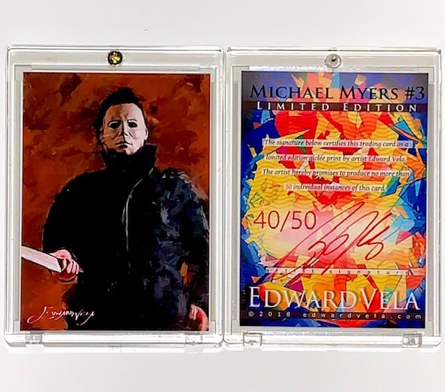Scarce 1 of only 50 made Artist Signed MICHAEL MYERS Giclee Art Card (1 of 1)