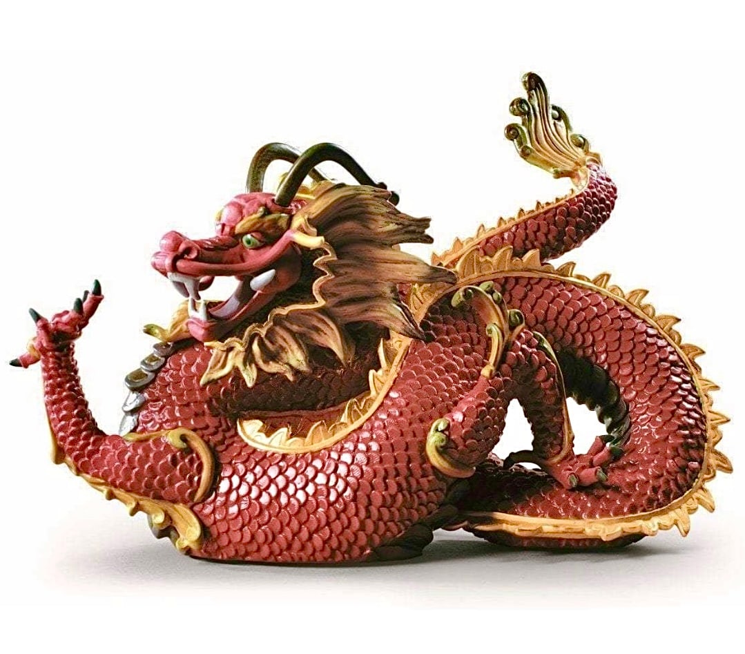 Rare LLADRO Museum Quality Porcelain Majestic Dragon in Original Box