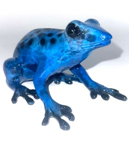 Signed MARIUS Numbered 10 of 100 Frogman Bronze Frog Figure