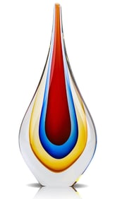 Stunning MURANO Art Glass Freeform Teardrop Sculpture