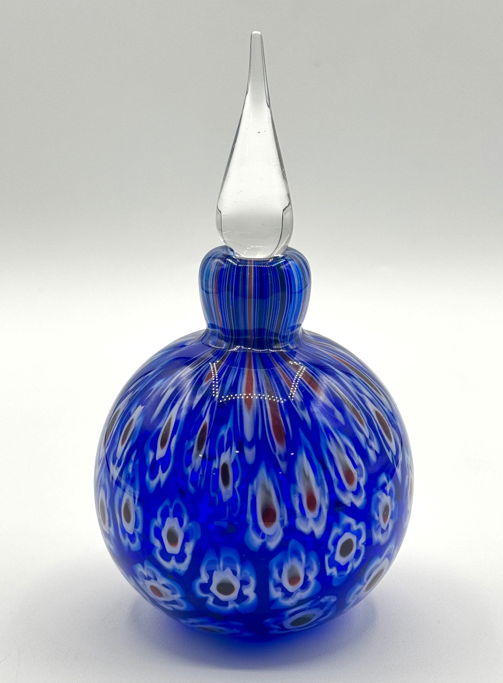 Beautiful MURANO Millefiori Style Art Glass Perfume Bottle (1 of 2)