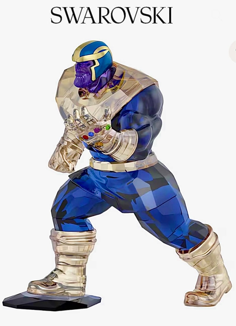 Marvel Comic Books SWAROVSKI Crystal THANOS Figurine with Box (1 of 4)