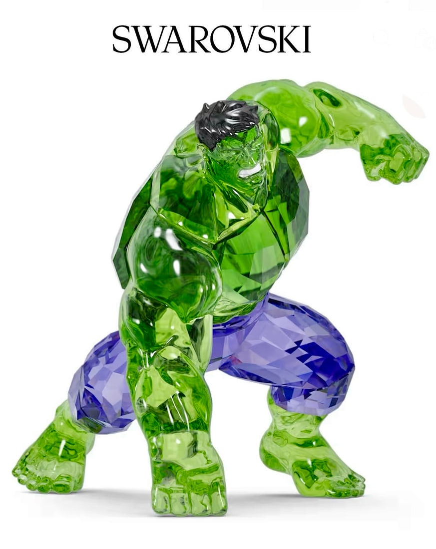 Marvel Comic Books SWAROVSKI Crystal HULK Figurine with Box: This is an awesome Swarovski Crystal HULK figurine with the original box. It has never been on display and is in perfect condition.