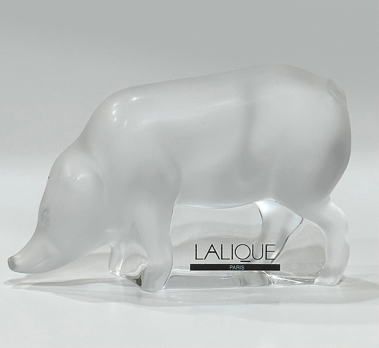 Awesome LALIQUE France Crystal WARTHOG Figurine: Excellent Condition with No chips cracks or repairs of any kind. Multiple photos posted