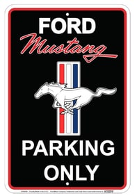 Awesome FORD MUSTANG Parking Only Tin Metal Sign
