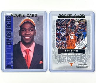 Lot of 2 KEVIN DURANT Rookie Basketball Cards