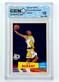 Gem Mint 10 KEVIN DURANT Rookie Basketball Card