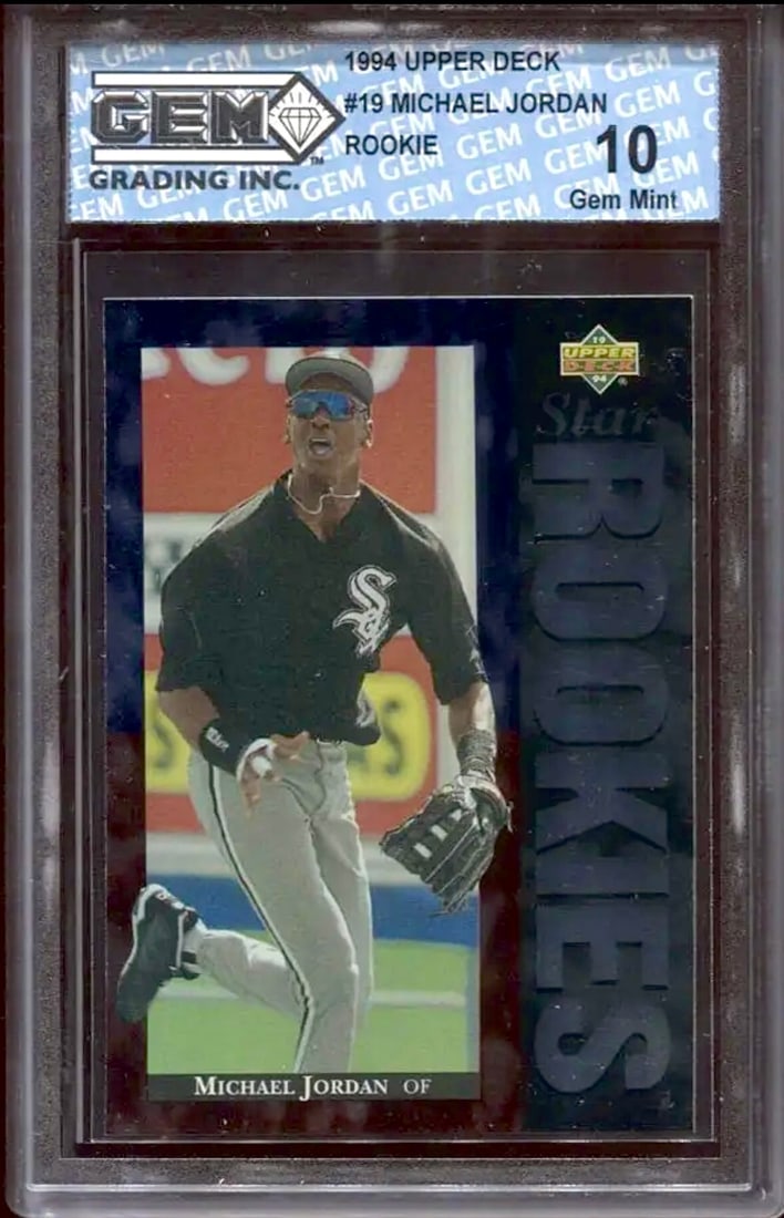 Hard to Find Gem 10 MICHAEL JORDAN 1994 Rookie Baseball Card (1 of 2)