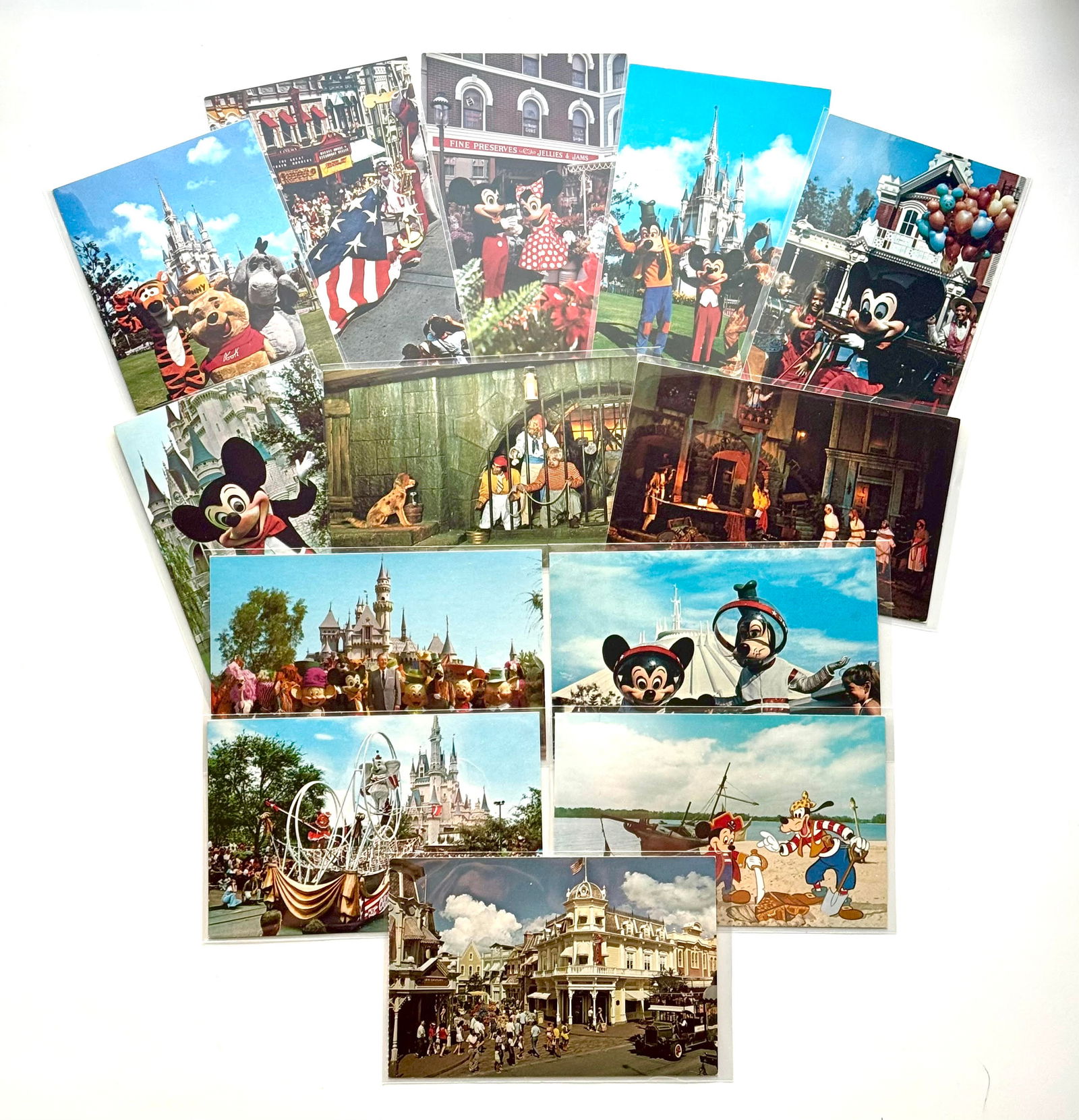 Lot of 13 Vintage 1970s Walt Disney World Theme Park Postcards: These Postcards have never been used and are in Beautiful Condition – Multiple Photos Posted