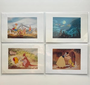 Lot of 4 Rare Walt Disney World Archive Collection Postcards