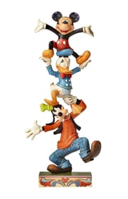NIB Walt Disney Mickey Goofy and Donald Duck Figurine by JIM SHORE