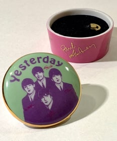 The BEATLES Porcelain Working Trinket Music Box