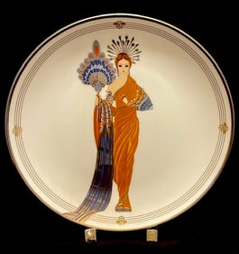 Signed ERTE Art Deco Limited Edition Fine Porcelain