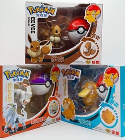 Lot of 3 POKEMON Toys in Sealed Boxes