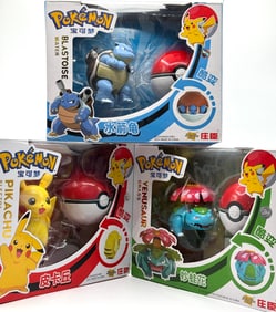 Lot of 3 POKEMON Toys in Sealed Boxes