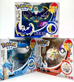 Lot of 3 POKEMON Toys in Sealed Boxes