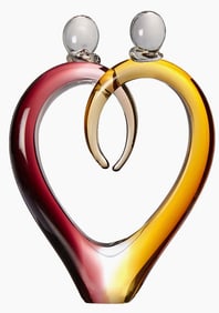 MURANO Multi Color Blown Art Glass Abstract Sculpture