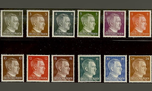 12 WW2 German Postage Stamps (1 of 1)